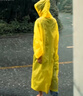 蕉趣（BANANA TRIP）一次性雨衣(全新料)成人户外连帽四排扣连体雨披混色6个装 实拍图