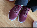 足力健老人鞋中老年轻便休闲散步鞋2431380J 女 酒红 37 实拍图