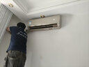 海尔（Haier）空调挂机净畅1.5匹家用急速冷暖新一级能效节能变频空调壁挂式防直吹自清洁WIFI独立除湿远程操控 1.5匹 一级能效 香槟金+防直吹+WIFI物联 实拍图
