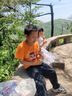真维斯男童套装夏季哪吒衣服纯棉敖丙夏装儿童短袖防蚊裤两件套男孩童装 明亮橙 倔强哪吒+黑 踏云哪吒X 140 实拍图