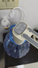 双枪抽水器桶装水饮水机静音矿泉水电动抽水泵折叠自动上水器 白灰色 实拍图