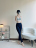 Calvin Klein内衣女士莫代尔混纺舒适上托ck轻运动无钢圈软支撑轻薄背心式文胸 P7A-椰青灰 S 实拍图