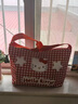 AIOSC帆布格子包2025新款精致韩版个性斜挎包可爱KT猫时尚文艺单肩背包 红色-斜挎包【大容量】 实拍图