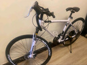ICOLOUR变速死飞山地自行车男弯把单车公路车赛车实心胎双碟刹成人女中学 减震-白黑色24速40刀 实拍图
