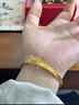 萃华足金999碎碎冰黄金手镯结婚三金女士金镯子生日礼物送女友老婆 碎碎冰手镯约5g【品牌精美礼盒/代写贺卡+刻字】 54圈口 实拍图