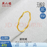 周六福5G工艺波纹戒黄金戒指女生日礼物计价AW015681 12号 约0.64g 实拍图