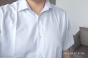 凡客诚品【父亲节礼物】衬衫男商务易打理纯色西服正装衬衣男士白衬衫 长-纯白色 41 实拍图