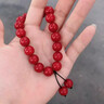 芯奢红色樱桃车厘子菩提根手串女绕指文玩朱砂色手链女菩提子佛珠手持 车厘子樱桃款 实拍图