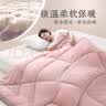 远梦被子澳洲羊毛被加厚冬被四季被双人冬季进口羊毛保暖被芯 皮粉-200*230cm (双层芯被-约8.8斤) 实拍图