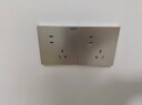 罗格朗（LEGRAND）开关插座面板 仕典米兰金10A斜五孔插座 墙壁插座 86型五孔单只装 实拍图