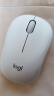 罗技（Logitech）M221 轻音鼠标 无线鼠标 办公鼠标 对称鼠标 带无线微型接收器 米白色 实拍图