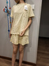红豆居家（Hodohome）女式春夏简约休闲可外穿短袖睡衣女纯棉家居服 实拍图