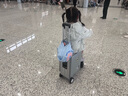 Airwheel爱尔威电动行李箱可骑行拉杆箱可坐可代步铝框箱包20英寸登机箱 实拍图