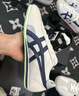 Onitsuka Tiger鬼塚虎男女款中性鞋子复古舒适运动休闲鞋男RUNSPARK 米色/深蓝色-103 44 实拍图