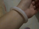 周六福白月光玉髓手镯宽条白透新中式国风送女友520情人节礼物 60mm  实拍图