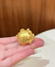 御龙镜小金猪存钱罐999 存金豆足金金猪黄金储钱罐 金豆豆罐子超可爱 【金豆子0.5g】+玻璃瓶 实拍图