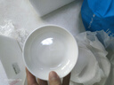 顺祥轻奢碗碟套装陶瓷米饭碗家用高档釉下彩纯白简约碗盘餐具汤面碗 4英寸吃碟 实拍图