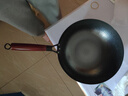 舍德章丘手工铁锅炒锅无涂层炒菜锅锻打锅物理不粘锅燃气灶电磁炉锅具 章丘手作平底锅 30cm 3 0CM铁锅1-2人+免费开锅 实拍图
