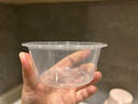 沉弗一次性碗外卖打包盒塑料饭盒快餐盒泡面汤碗带盖圆形食品级餐盒 450ml圆形透明50套 实拍图