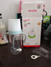 爱得利（evorie）婴儿奶瓶 宽口径双手柄带重力球Tritan奶瓶240ml 蓝(6个月+) 实拍图