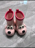 幸福玛丽（Cheerful Mario）大眼狗儿童雨靴防滑防水2025新款男童水鞋宝宝雨鞋粉色内长15cm 实拍图