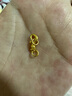喜上眉梢足金999吊坠古法传承手工凤扣头麻花扣哑光DIY手绳配件送礼情人节 0.67g 古法凤扣 实拍图