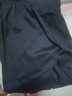 夏季冰丝短裤男宽松大码七分运动裤男士速干休闲中裤男透气沙滩裤 黑色+蓝色【两条装】 2XL  适合145-160斤 实拍图