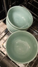 苏氏陶瓷（SUSHI CERAMICS）青瓷釉陶瓷碗花开富贵米饭碗汤碗6件套装餐具 实拍图