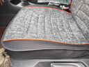 垫夫人粗麻汽车坐垫亚麻大众老款普桑捷达桑塔纳朗逸宝来教练车四季座套 粗麻五座全包标准版-神秘黑 实拍图