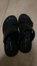 蜘蛛王凉鞋男士拖鞋夏季休闲透气沙滩鞋牛皮舒适防滑两穿凉拖 黑色 43 实拍图
