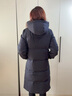 波司登（BOSIDENG）于适同款25新款羽绒服男女同款情侣长款宽松连帽面包服外套 黑青色|5978 M 165/88A 体重约120斤以内 实拍图