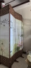 中式简易折叠可移动屏风遮挡板帘客厅隔断墙卧室现代简约办公室 双面图案送底座（加厚加粗） 2.2米高8扇一组4米宽 实拍图