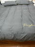 雅鹿纯色水洗棉四件套轻奢刺绣被套床单宿舍单人被罩双人家用床上用品 yaloo-高级灰【适合裸睡】 1.8m 床笠款 四件套-被套200*230cm 实拍图