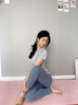 李宁（LI-NING）瑜伽垫女士家用抗菌专业加厚宽防滑健身跳绳操静隔音减震运动舞蹈 实拍图