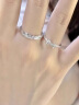 MZMZ品牌铂金戒指PT950白金情侣对戒结婚订婚七夕情人节送女友送老婆 铂金款需要定制（7至15天） 免费刻字-代写贺卡-品牌专属礼盒 晒单实拍图