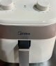 美的（Midea）全自动空气炸锅家用 不用翻面 宽口实用大容量 蒸汽嫩烤 易用旋钮控时温 金属内腔 6L KZE6017 实拍图