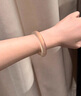 中国黄金（CHINA GOLD）玉髓手镯冰种玉镯子月光玛瑙女香槟色送女友送老婆七夕情人节礼物 #56-#58_附检测证书 实拍图
