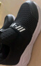 361°童鞋 儿童运动鞋一脚蹬25夏男女童轻弹透气免系带跑鞋 黑37 实拍图