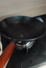 京严选炒锅章丘款铁锅无涂层炒菜不粘锅家用铸铁锅具燃气电磁炉用已开锅 【燃气专用款】正宗老式铁锅+盖+铲 30cm 百年工艺｜传统铁锅｜健康不沾 实拍图