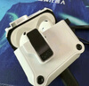 创思米适用于AirPods4保护套防摔机甲壳四代苹果无线蓝牙耳机套防丢智能开盖卡扣式带挂钩 白色 实拍图