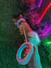 萌王星UFO可伸缩宠物牵引绳小狗链P绳中大型犬防爆冲遛狗绳泰迪柯基用品 牵引绳Plus（带灯款中性灰） 送M号胸背】7-14斤小型犬适用 实拍图