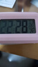 四万公里迷你闹钟学生专用 多功能电子时钟智能桌面起床神器 夜光静音温度日历厨房可计时 粉色【送电池】 实拍图