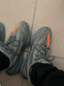 Chul taek满天星350椰子鞋男鞋秋季透气新款网面情侣款莆田休闲运动鞋子男 灰橙条：（真爆高版本） 40 实拍图