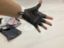 boodun骑行手套半指夏季薄款天公路山地自行车动感单车装备硅胶防滑透气 黑白色【全方位减震】掌面+虎口 M（掌围19-21cm） 实拍图