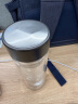 希诺双层玻璃杯男家用商务办公泡茶杯子过滤车载水杯XN-9607 410mL 实拍图