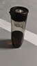 恩尔美（nRMEi）磁弹泡茶杯大容量茶水分离杯男士便携防摔运动水杯磁吸泡茶杯子 【进口TRITAN+杯刷】黑色800ml 实拍图