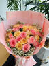 琐拉情人节鲜花速递玫瑰花束求婚生日礼物送女友全国同城花店配送 33朵玫瑰混搭花束 实拍图