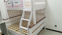 黎旭堡樱桃木上下床双层组合床儿童实木床上下铺成人双层小孩高低子母床 爬梯款+抽屉+书架+送5cm床垫*2 上铺宽120cm*下铺宽150cm 实拍图