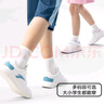 京东京造 儿童夏季袜小中大学生棉袜校园小白袜青少年休闲5双20-22cm 实拍图