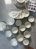 顺祥陶瓷纯白碗碟套装家用轻奢餐具高级感碗盘乔迁送礼高温釉下彩碗筷 盛世纯白10人食56头【礼盒装】 实拍图